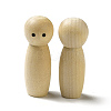 Unfinished Wooden Peg Dolls Display Decorations LS-WOOD-E015-01H-1
