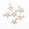Ion Plating(IP) 304 Stainless Steel Charms X-STAS-H392-01RG-1