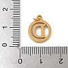 304 Stainless Steel Charms
with Jump Ring STAS-R001-02G-D-3