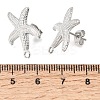 304 Stainless Steel Stud Earring Findings STAS-D391-03B-P-3