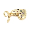 Brass with Cubic Zirconia Pendants KK-G496-02G-2