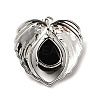 Natural Obsidian Teardrop Pendants KK-K331-02P-05-3