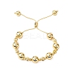 Brass Round Beads Slider Bracelets for Women BJEW-D357-06B-G-2