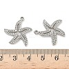 304 Stainless Steel Pendant Rhinestone Settings STAS-K267-12B-P-3