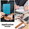 2Pcs 2 Colors Cowhide Roll Pencil Bag AJEW-GF0011-77-4