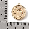 Brass Micro Pave Purple Cubic Zirconia Pendants CU-CBA7960-04G-3
