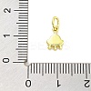 Real 18K Gold Plated Rack Plating Brass Enamel Charms KK-M293-28G-01-3