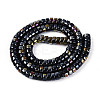 AB Color Plated Opaque Glass Beads Strands GLAA-T026-3x6mm-P01-2