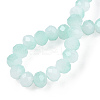 Two-Tone Imitation Jade Glass Beads Strands GLAA-T033-01B-04-4