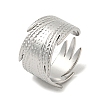 Non-Tarnish 304 Stainless Steel Open Cuff Ring RJEW-C067-12P-1