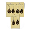 Natural Tiger EyeTeardrop Dangle Earrings EJEW-I315-02P-05-3