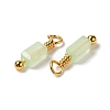 Imitation Jade Glass Charms KK-P242-14G-2