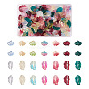 140Pcs 14 Style Transparent Baking Paint Glass Pendants LAMP-TA0001-02-2
