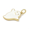 Halloween Theme Brass Enamel Pendants KK-L248-01G-06-2