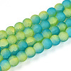 Crackle Glass Beads Strands GLAA-N009-8mm-10-1