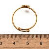 Daisy 304 Stainless Steel Enamel Open Cuff Rings for Women RJEW-M061-01G-10-3