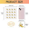 8 Sheets Plastic Waterproof Self-Adhesive Picture Stickers DIY-WH0428-009-2