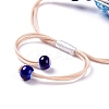 Handmade Dry Pressed Flower Link Bracelet for Girl Women BJEW-C004-01F-3
