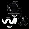 2Pcs Acrylic Clear Big Pendants TACR-GA0001-14E-2