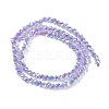 Electroplate Glass Beads Strands GLAA-Q105-04A-2