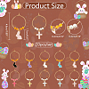 Alloy Enamel Wine Glass Charms AJEW-AB00152-2