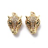 Brass Cubic Zirconia Pendants KK-G446-04G-2