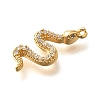 Brass Micro Pave Cubic Zirconia Pendants KK-K294-17G-02-2