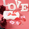 DIY Valentine's Day Love Heart Acrylic Dangle Earrings Making Kit DIY-TA0009-29-4