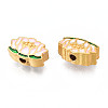 Rack Plating Alloy Enamel Beads ENAM-N056-030-3