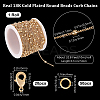DIY Brass Curb Chain Bracelet Necklace Making Kit DIY-BBC0001-87G-2