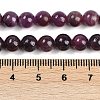 Natural Gemstone Ruby Round Beads Strands G-O017-6.5mm-06-4