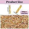 1000Pcs Glass Twisted Bugle Beads SEED-HY0001-12B-2