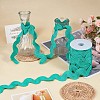 10 Yards Polyester Wavy Fringe Trim Ribbon OCOR-GF0002-49A-6