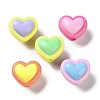 Two Tone Opaque Acrylic Beads X-SACR-I005-08C-1