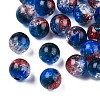 Transparent Crackle Acrylic Beads CACR-N002-15A-2