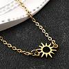 304 Stainless Steel Sun Link Bracelets LS-BJEW-D308-01G-2