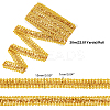 Sparkle Style Purl Polyester Ribbons OCOR-WH0074-38-2