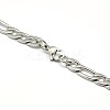 Tarnish Resistant Fashionable 304 Stainless Steel Figaro Chain Necklaces for Men X-STAS-A028-N016P-3