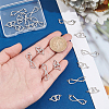 HOBBIESAY 20Pcs 2 Styles 201 Stainless Steel Connector Charms FIND-HY0001-18-3