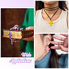 16Pcs 8 Colors Flocking Resin Pendants RESI-TA0002-77-8