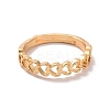 Brass Heart Wrap Adjustable Ring for Valentine's Day RJEW-P034-05G-2