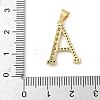 Brass Micro Pave Cubic Zirconia Pendants KK-L239-057G-4