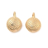 Brass Half Round Cuff Earrings KK-C130-09G-2