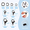 40Pcs 4 Styles 304 Stainless Steel Lobster Claw Clasps STAS-TA0002-59-3