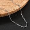 Brass Cable Chains Necklaces for Women NJEW-D302-47P-2