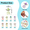 16Pcs 8 Style Glass & Acrylic & Alloy Pendants PALLOY-TA00232-4