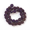 (Holiday Stock-Up Sale)Electroplated Natural Lava Rock Bead Strands G-E497-A-07-2