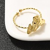 304 Stainless Steel Open Cuff Ring for Women LS-RJEW-B109-01G-03-2