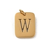 304 Stainless Steel Charms STAS-R001-01G-W-1