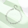 304 Stainless Steel Ring Link Chain Bracelets BJEW-P373-02A-P-2